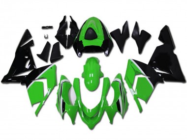 Online 2004-2005 Kawasaki ZX10R Motorcycle Fairings - Green Glossy Black Canada