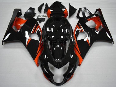 Online 2004-2005 Suzuki GSXR 600/750 Motorcycle Fairings - Glossy Black Red Stripe Canada