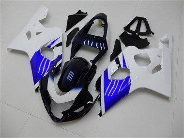 Online 2004-2005 Suzuki GSXR 600/750 Bike Fairings - White Blue Black Canada
