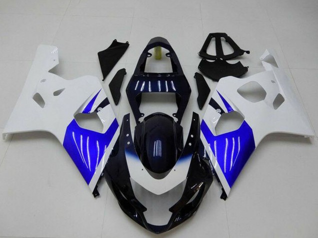 2004-2005 Suzuki GSXR 600/750 Bike Fairings - White Blue Black Canada