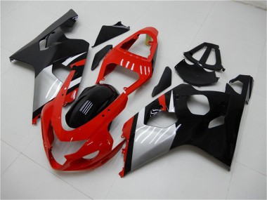 Online 2004-2005 Suzuki GSXR 600/750 Motorcycle Fairings - Red Silver Black Canada