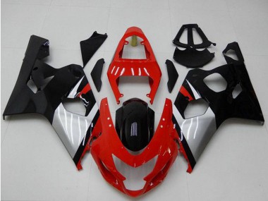 Online 2004-2005 Suzuki GSXR 600/750 Motorcycle Fairings - Red Silver Black Canada