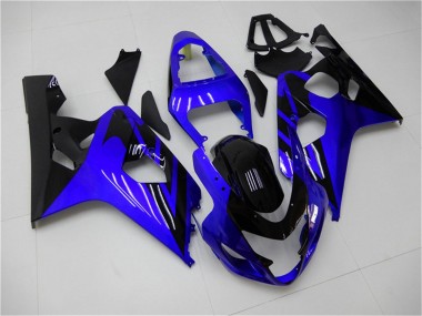 Online 2004-2005 Suzuki GSXR 600/750 Motorcycle Fairings - Blue Glossy Black Canada
