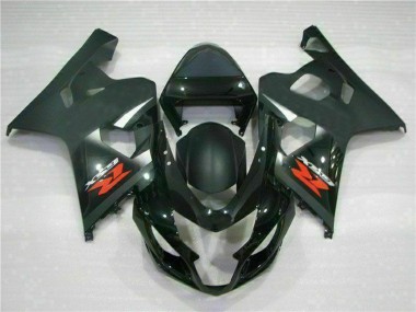 Online 2004-2005 Suzuki GSXR 600/750 Motorcycle Fairings - Glossy Black Matte Black Red Decal Canada