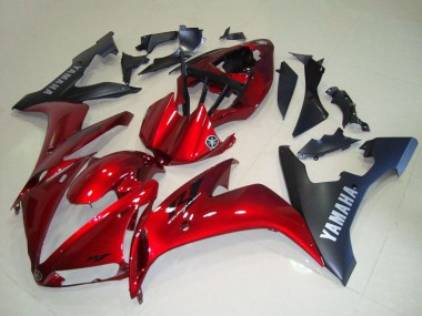 Online 2004-2006 Yamaha YZF R1 Motorcycle Fairing - Red Matte Black Canada