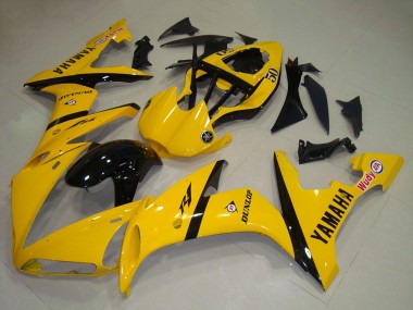 Online 2004-2006 Yamaha YZF R1 Motorcycle Fairing - Yellow Glossy Black Canada
