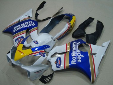 Online 2004-2007 Honda CBR600 F4i Motorcycle Fairings - White Blue Yellow Rothmans Canada