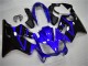 2004-2007 Honda CBR600 F4i Motorcycle Fairing Kits - Blue Glossy Black Canada