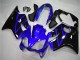 2004-2007 Honda CBR600 F4i Motorcycle Fairing Kits - Blue Glossy Black Canada