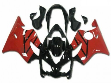 Online 2004-2007 Honda CBR600 F4i Motorcycle Fairings Kits - Red Glossy Black Canada