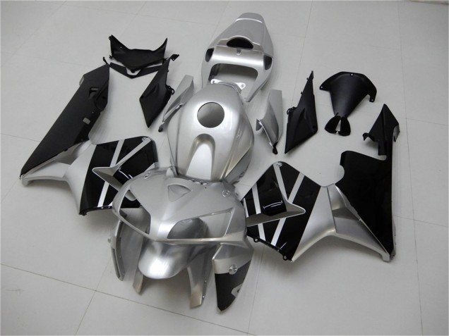 2005-2006 Honda CBR600RR Motorcycle Fairing - Silver Black Canada