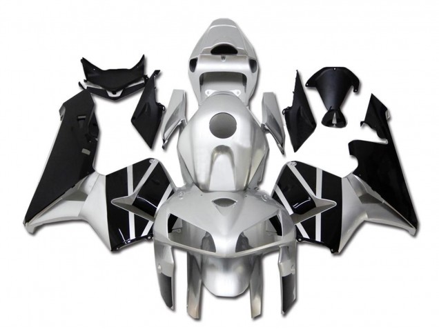 2005-2006 Honda CBR600RR Motorcycle Fairing - Silver Black Canada