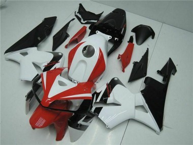 Online 2005-2006 Honda CBR600RR Motorcycle Fairing Kits - White Red Black Canada