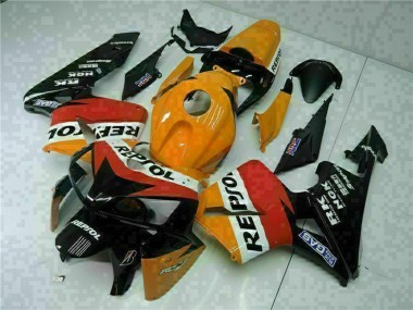 Online 2005-2006 Honda CBR600RR Motorcycle Fairings - Orange White Red Black Repsol Canada