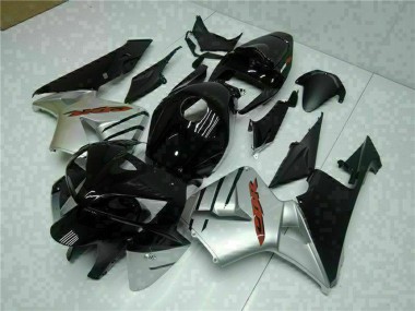 Online 2005-2006 Honda CBR600RR Motorcycle Fairings - Glossy Black Silver Canada