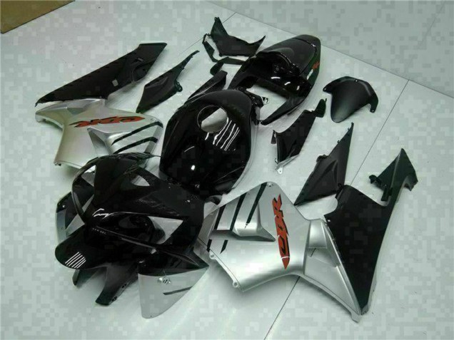 2005-2006 Honda CBR600RR Motorcycle Fairings - Glossy Black Silver Canada