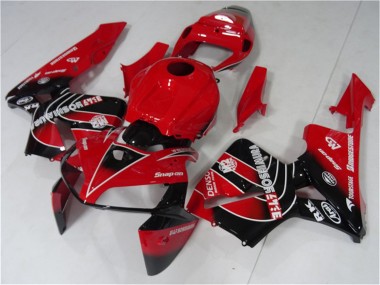 Online 2005-2006 Honda CBR600RR Motorcycle Fairings Kit - Red Black Canada
