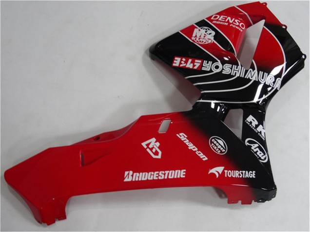 2005-2006 Honda CBR600RR Motorcycle Fairings Kit - Red Black Canada