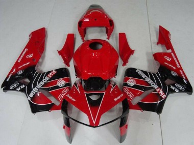 Online 2005-2006 Honda CBR600RR Motorcycle Fairings Kit - Red Black Canada
