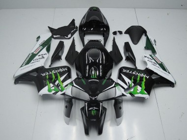 Online 2005-2006 Honda CBR600RR Motorcycle Fairing - Glossy Black White Green Monster Canada