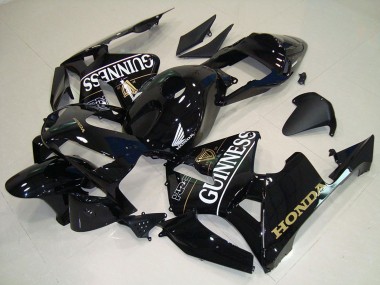 Online 2005-2006 Honda CBR600RR Motorcycle Fairings - Glossy Black Gunness Canada