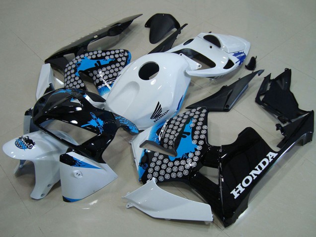 2005-2006 Honda CBR600RR Motorcycle Fairings - White Blue Black Canada
