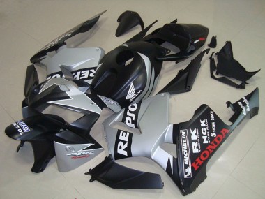 Online 2005-2006 Honda CBR600RR Motorcycle Fairings - Matte Black Silver Repsol Canada