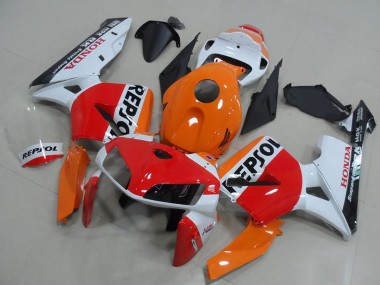 Online 2005-2006 Honda CBR600RR Bike Fairings - Orange White Red Glossy Black Repsol Canada