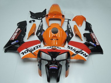 Online 2005-2006 Honda CBR600RR Motorcycle Fairing - Black Orange White Red Repsol Canada