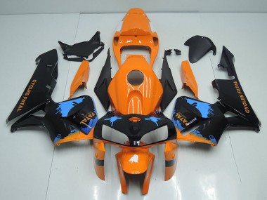 Online 2005-2006 Honda CBR600RR Motorcycle Fairings - Orange Blue Black Canada