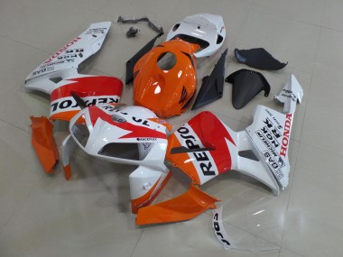 Online 2005-2006 Honda CBR600RR Motorcycle Fairings Kit - Orange White Red Glossy Black Repsol Canada