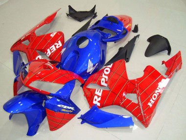 Online 2005-2006 Honda CBR600RR Motorcycle Fairings - Blue Red Spider Man Repsol Canada