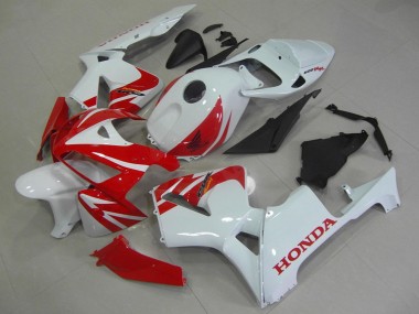 Online 2005-2006 Honda CBR600RR Motorcycle Fairings - White Red Canada