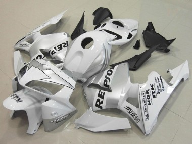 Online 2005-2006 Honda CBR600RR Motorcycle Fairings - White Silver Black Repsol Canada