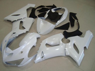 Online 2005-2006 Kawasaki ZX6R Motorcycle Fairings - Pearl White Canada