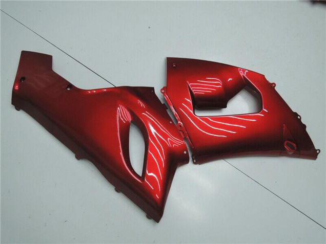 2005-2006 Kawasaki ZX6R Motorcycle Fairings - Candy Red Canada