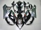 2005-2006 Suzuki GSXR 1000 Motorcycle Fairing - Glossy Black Silver Canada