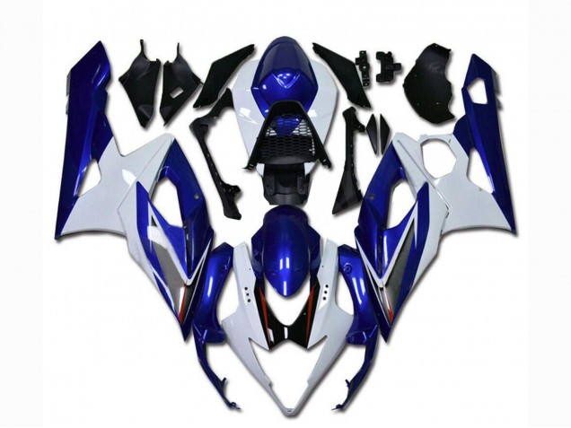 2005-2006 Suzuki GSXR 1000 Motorcycle Fairing - White Blue Canada