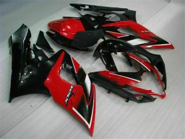 Online 2005-2006 Suzuki GSXR 1000 Motorcycle Fairings - Red Glossy Black Matte Black Canada