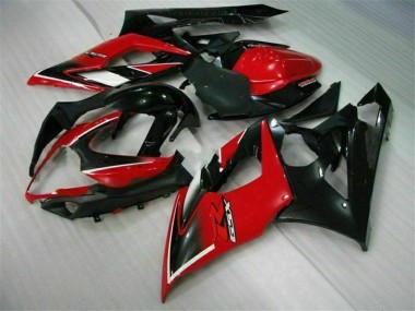 Online 2005-2006 Suzuki GSXR 1000 Motorcycle Fairings - Red Glossy Black Matte Black Canada