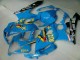 2005-2006 Suzuki GSXR 1000 Motorcycle Fairings - Blue Gold Black Rizla Canada