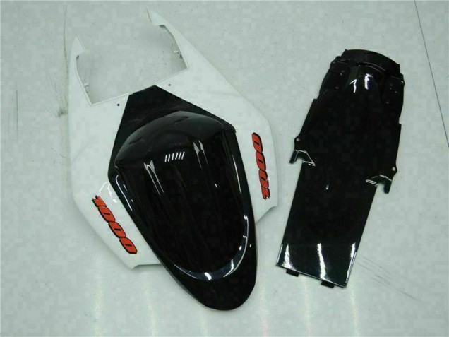 2005-2006 Suzuki GSXR 1000 Motorcycle Fairing - White Blue Glossy Black Canada