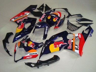Online 2005-2006 Suzuki GSXR 1000 Motorcycle Fairings - Dark Blue Yellow Red Bull Repsol Canada