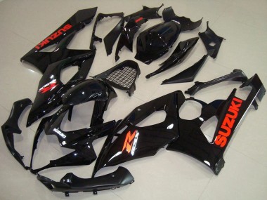 Online 2005-2006 Suzuki GSXR 1000 Motorcycle Fairings - Glossy Black Red Decal Canada