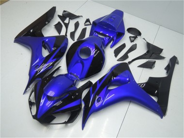 Online 2006-2007 Honda CBR1000RR Motorcycle Fairing Kits - Blue Glossy Black Canada