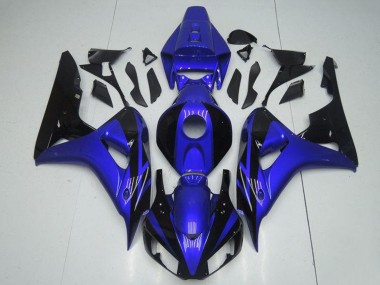 Online 2006-2007 Honda CBR1000RR Motorcycle Fairing Kits - Blue Glossy Black Canada