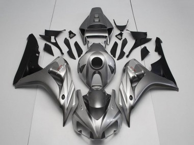 Online 2006-2007 Honda CBR1000RR Motorcycle Fairing Kits - Silver Glossy Black Canada
