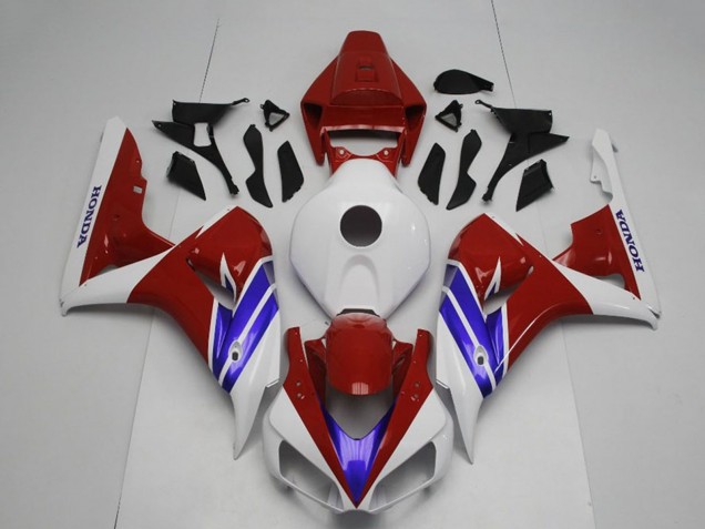 2006-2007 Honda CBR1000RR Motorcycle Fairing - White Red Blue Canada