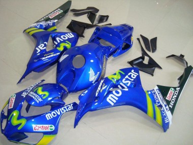 Online 2006-2007 Honda CBR1000RR Motorcycle Fairings - Blue Green MoviStar Castrol Canada