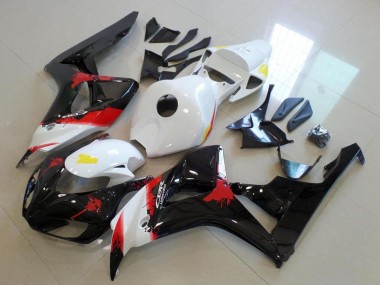 Online 2006-2007 Honda CBR1000RR Bike Fairings - White Red Glossy Black Canada